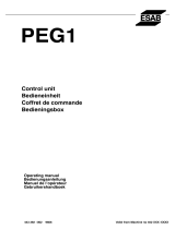 ESAB PEG1 User manual