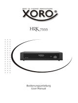Xoro HRK 7555 User manual