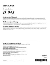 ONKYO CS-V645 (D-045) Owner's manual