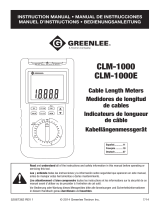 Greenlee CLM-1000 Owner's manual