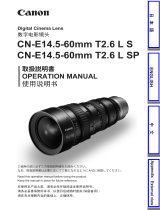 Canon CN-E14.5-60mm T2.6 L SP Owner's manual