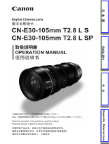 Canon CN-E30-105mm T2.8 L S/SP Owner's manual