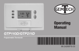 Gemtech GTP110D Operating instructions