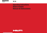 Hilti TE 75 Operating Instructions Manual