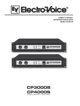 Electro-Voice CP3000S, CP4000S Owner's manual