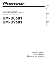 Pioneer GMD8601 User manual