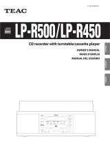 TEAC LPR500 User manual