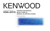 Garmin Kenwood KNA-G510 Owner's manual