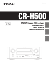 TEAC CR-H500 Owner's manual