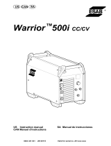 ESAB Warrior 500i CC/CV User manual