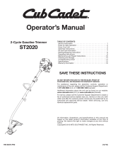 Cub Cadet ST2020 User manual