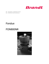 Brandt FON800NR User manual