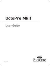 Focusrite OctoPre Digital Option Operation User manual