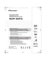 Pioneer BDP-80FD Operating instructions