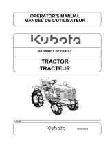 Kubota B6100HST Owner's manual