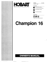 HobartWelders CHAMPION 16 Owner's manual