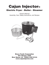 Cajun Injector Electric Fryer - Boiler - Steamer Owner's manual