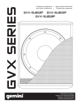 Gemini GVX-SUB15P Operating instructions