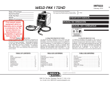 Lincoln Electric Weld-Pak 175 HD Operating instructions