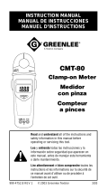 Greenlee CMT-80 Electrical Tester User manual
