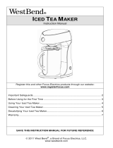 Back to Basics ICED TEA MAKER User manual