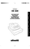Olivetti ECR 5500 Owner's manual