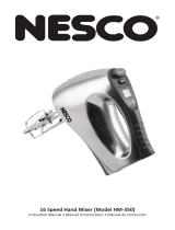 Nesco HM-350 User manual