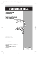Porter Cable PC650HD User manual