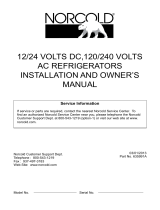Norcold NR751 Owner's manual