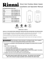 Rinnai V65EN Installation guide