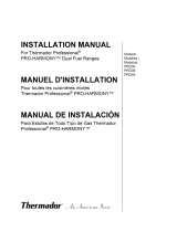 Thermador PRD364GDHU/01 Installation guide
