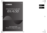 Yamaha RX-A730 Installation guide