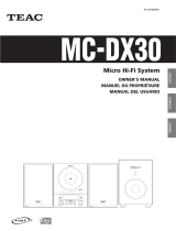 TEAC MC-DX30 Owner's manual