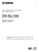 Yamaha DV-SL100 Owner's manual