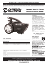 Campbell Hausfeld PW182501 Operating Instructions Manual