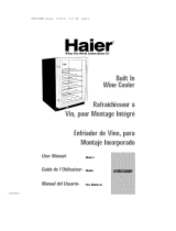 Haier HVB050ABH - Designer Series 50 Bottle Capacity Wine Cellar User manual