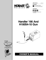 HobartWelders HANDLER 190 AND H100S4-10 GUN Owner's manual