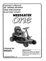 Weed Eater 960220009 Owner's manual
