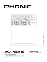 Phonic Acapela 16 User manual