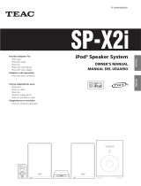 TEAC SP-X2I Owner's manual