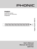Phonic PM801 User manual