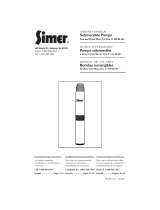 Simer Submersible Pumps Owner's manual
