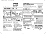 Sanyo VWM-950 User manual