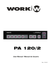 Work-pro PA 120/2 User manual