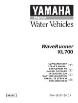 YAMAHA Marine XL700 WaveRunner 2001 User manual