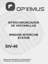 Optimus SIV-40 User manual
