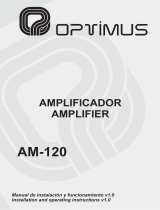 Optimus AM-120 User manual