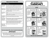 Cuisinart DGB-1 Reference guide