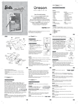 Oregon Scientific BI68 Barbie Fashion Tablet Owner's manual