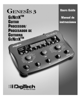 DigiTech Genesis3 User manual